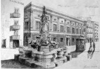 Fontana di Monteoliveto (immagine d'epoca)