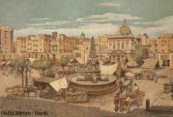 Piazza Mercato nell'Ottocento