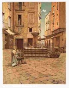 Fonta della pietra del pesce (dipinto d'epoca)